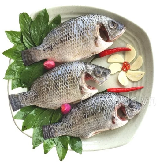 Cá rô phi làm sạch không đầu 4-5con/kg