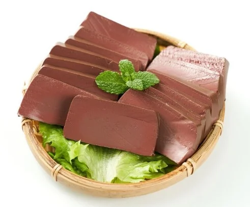 Huyết bò luộc